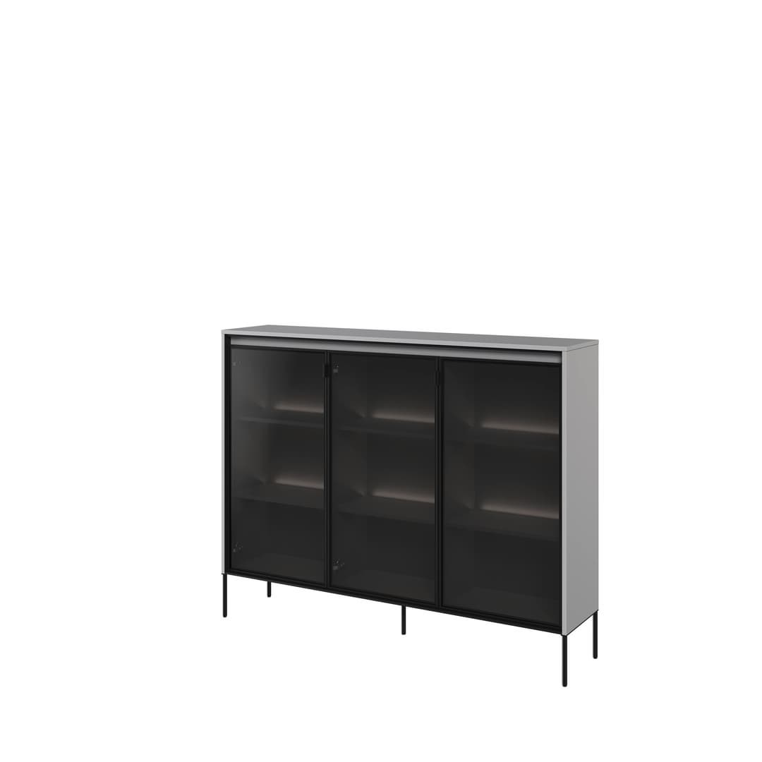 View Trend TR08 Display Cabinet 150cm Grey Matt 150cm information