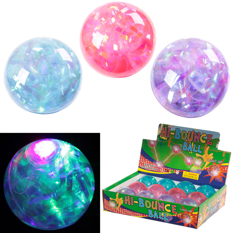 View Fun Kids Flashing Rubber Bouncy Ball Multi Glitter information