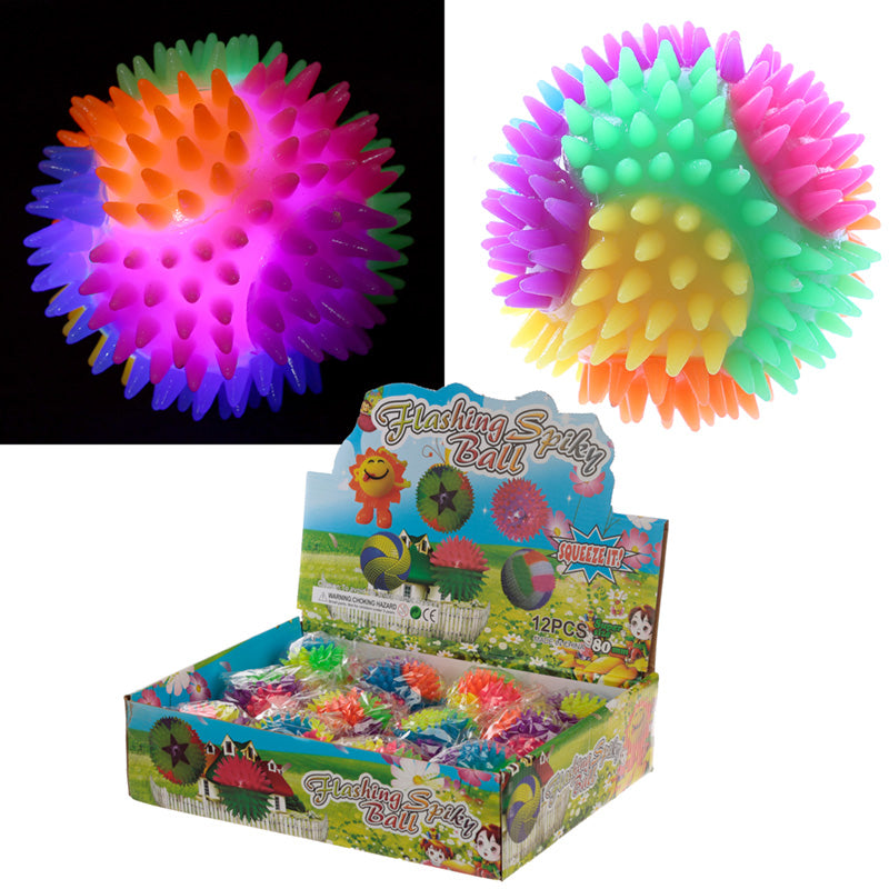 View Fun Kids Spiky Bouncy Light Up Ball 7cm information