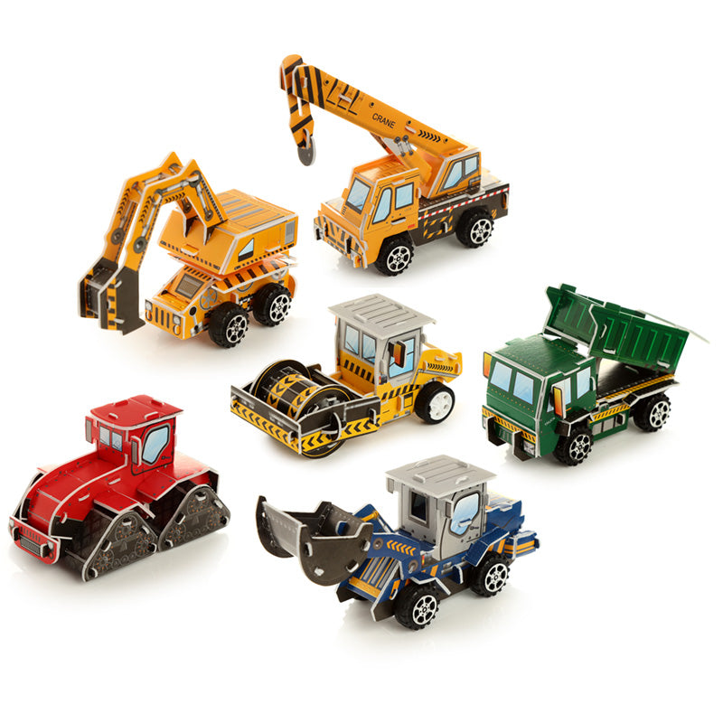 View Fun Kids Pull Back Construction Truck Puzzle Toy information