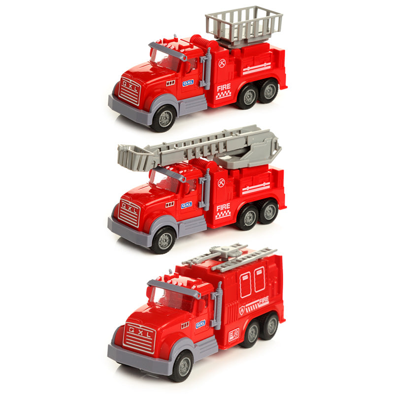View Fun Kids Pull Back Fire Engine Rescue Truck information