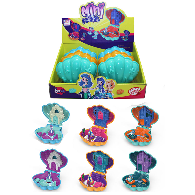 View Fun Kids Mini Pocket World Toy Mermaid and Princess Shell information