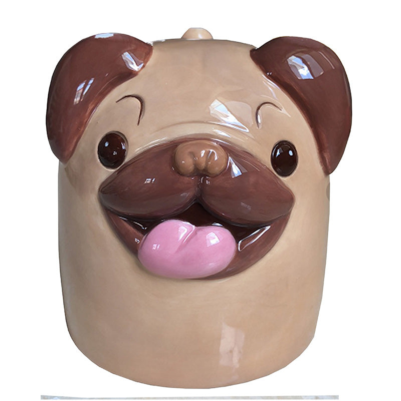 View Novelty Upside Down Ceramic Mug Mopps Pug information