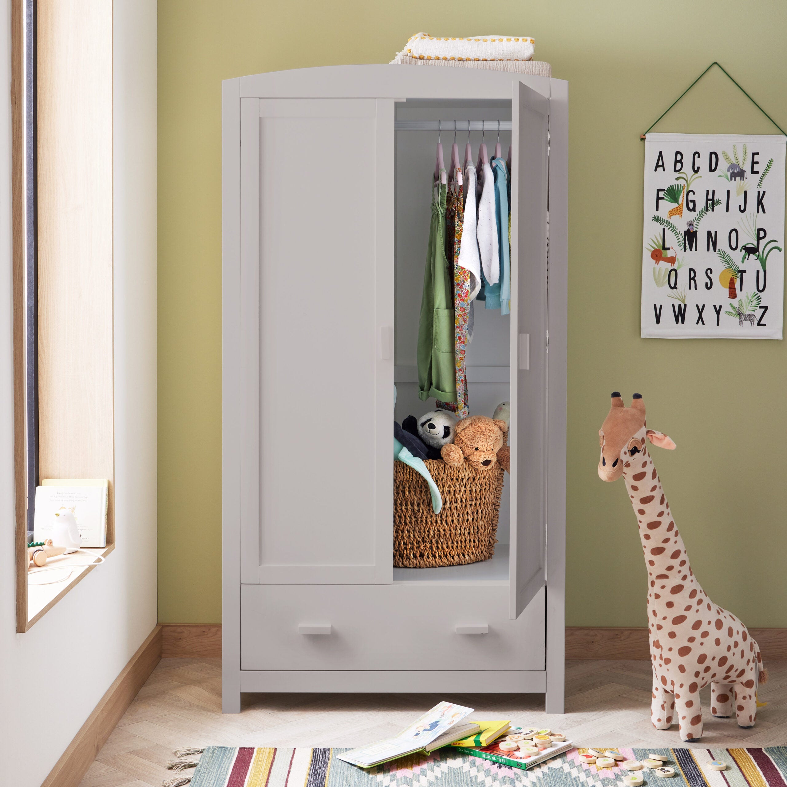 View Babymore Universal Nursery Wardrobe Grey information