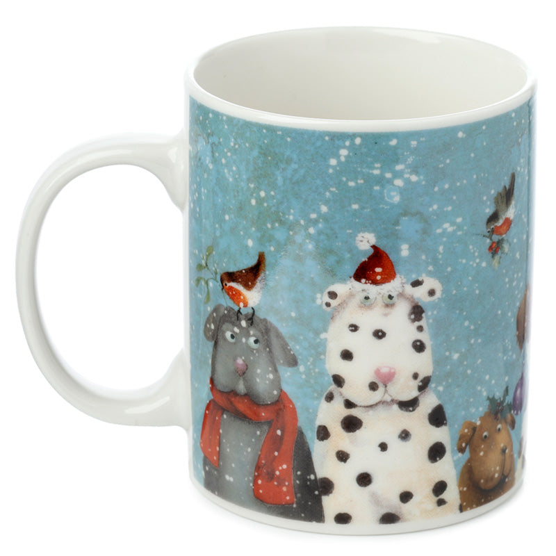 View Porcelain Mug Jan Pashley Christmas Dogs information