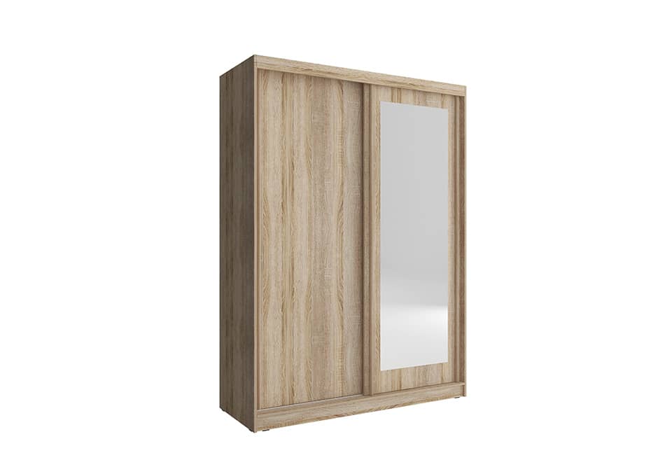 View Alaska Sliding Door Wardrobe 150cm Oak Sonoma 150cm information