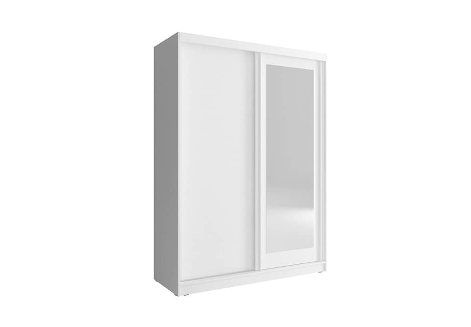 View Alaska Sliding Door Wardrobe 150cm White Matt 150cm information