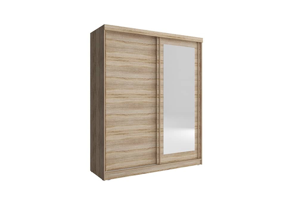 View Alaska Sliding Door Wardrobe 200cm Oak Sonoma 200cm information