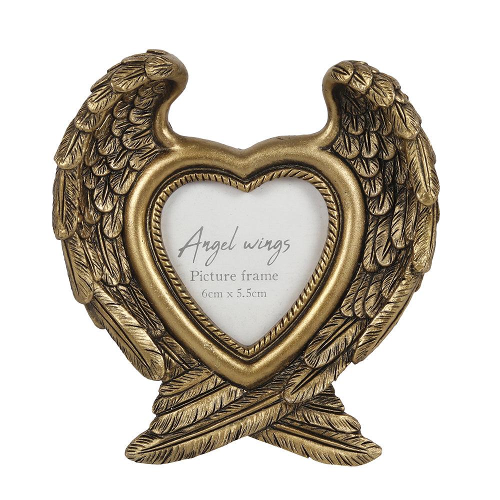 View Antique Gold Angel Wing Photo Frame information