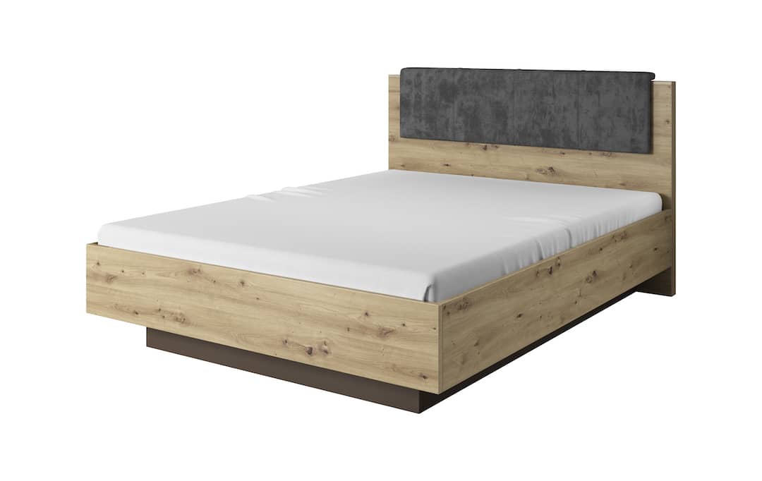 View Arco Bed Frame EU King Oak Artisan 160 x 200cm information