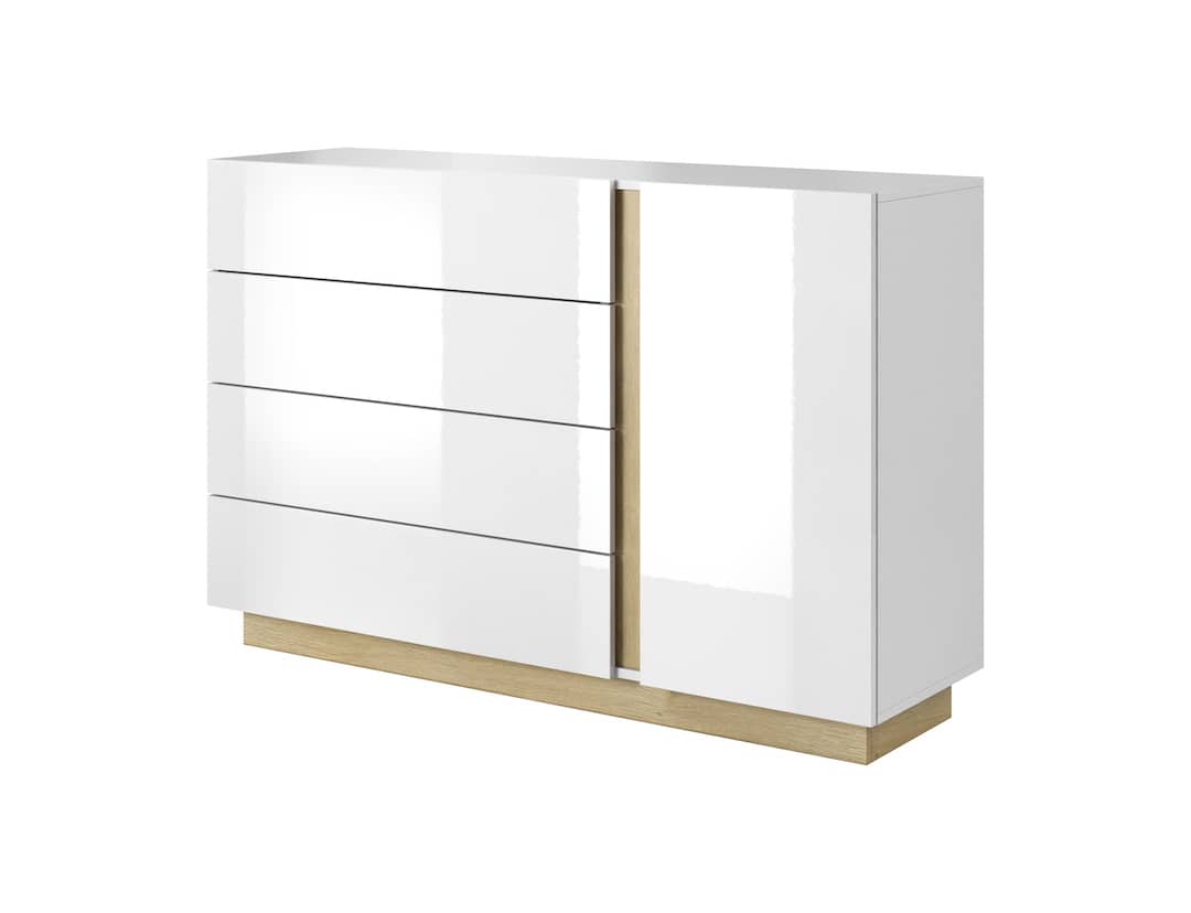 View Arco Chest Of Drawers White 139cm information