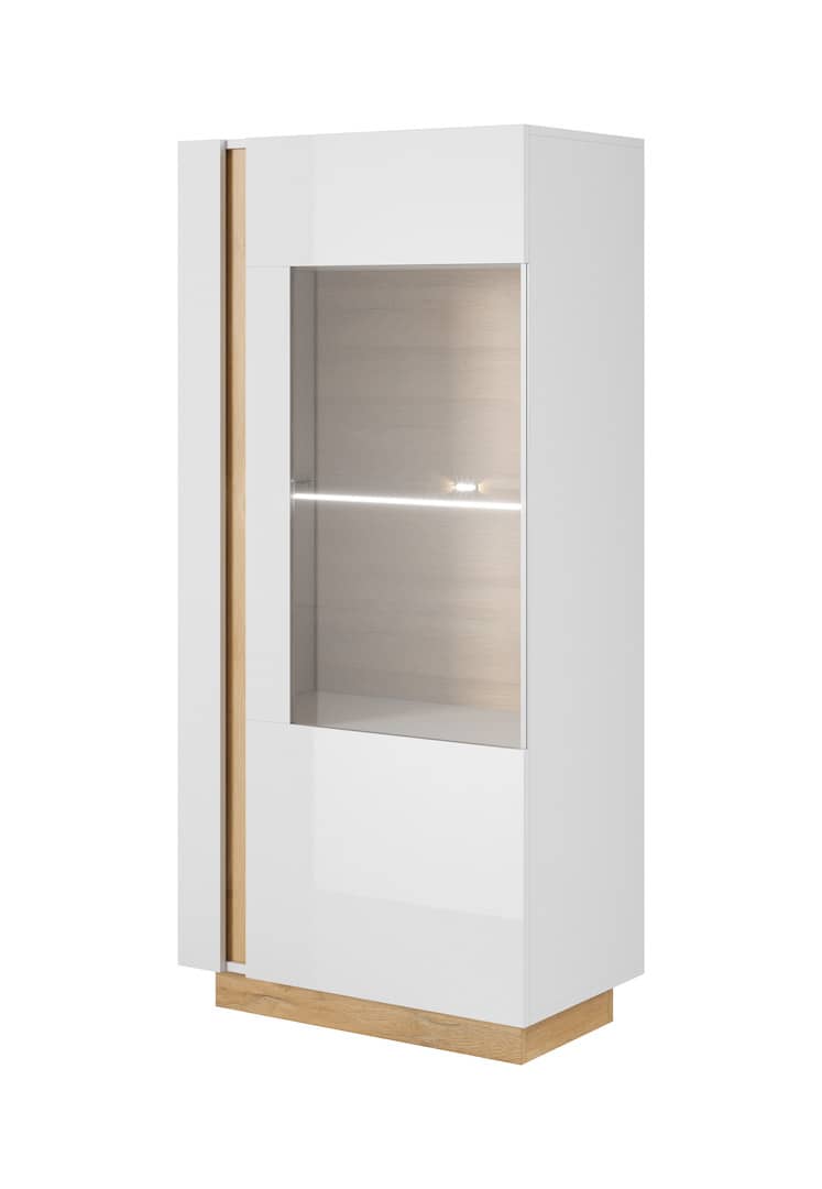 View Arco Display Cabinet 72cm White 72cm information