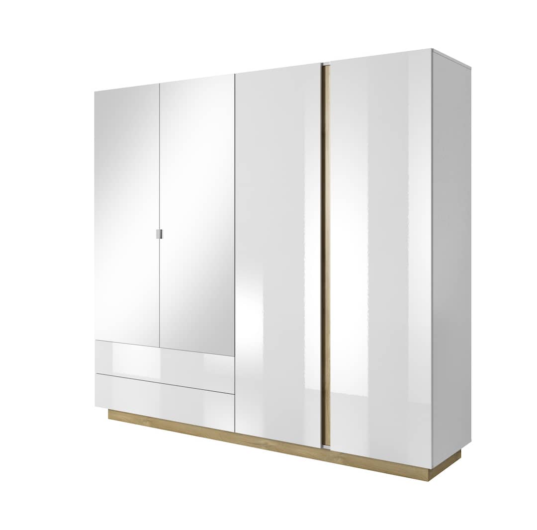 View Arco Hinged Door Wardrobe 220cm White 220cm information