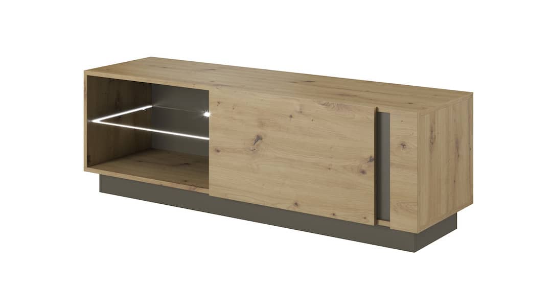 View Arco TV Cabinet 138cm Oak Artisan 138cm information