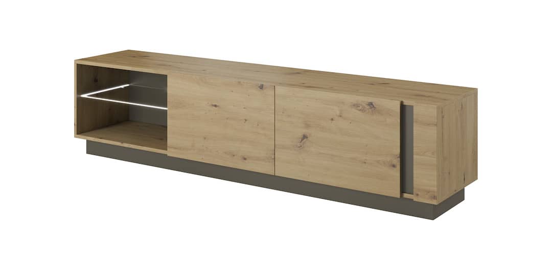 View Arco TV Cabinet 188cm Oak Artisan 188cm information