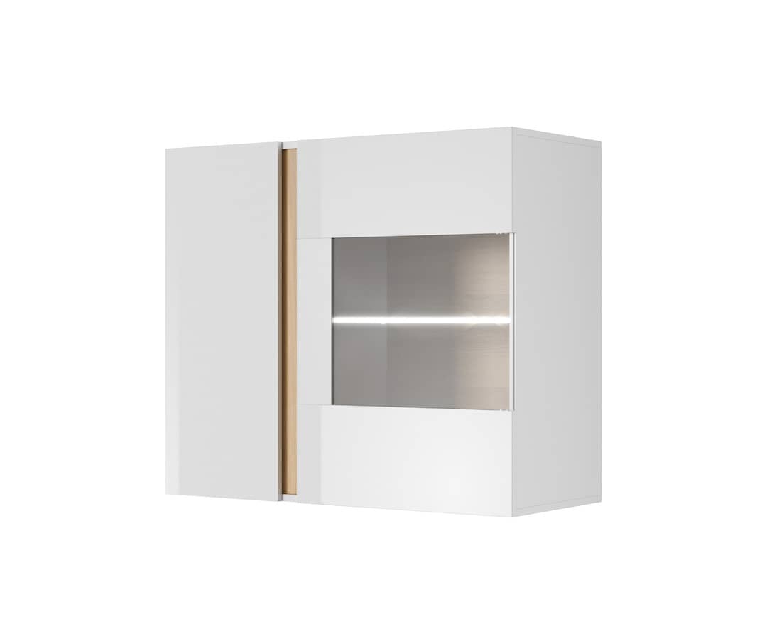 View Arco Wall Hung Display Cabinet 97cm White 97cm information