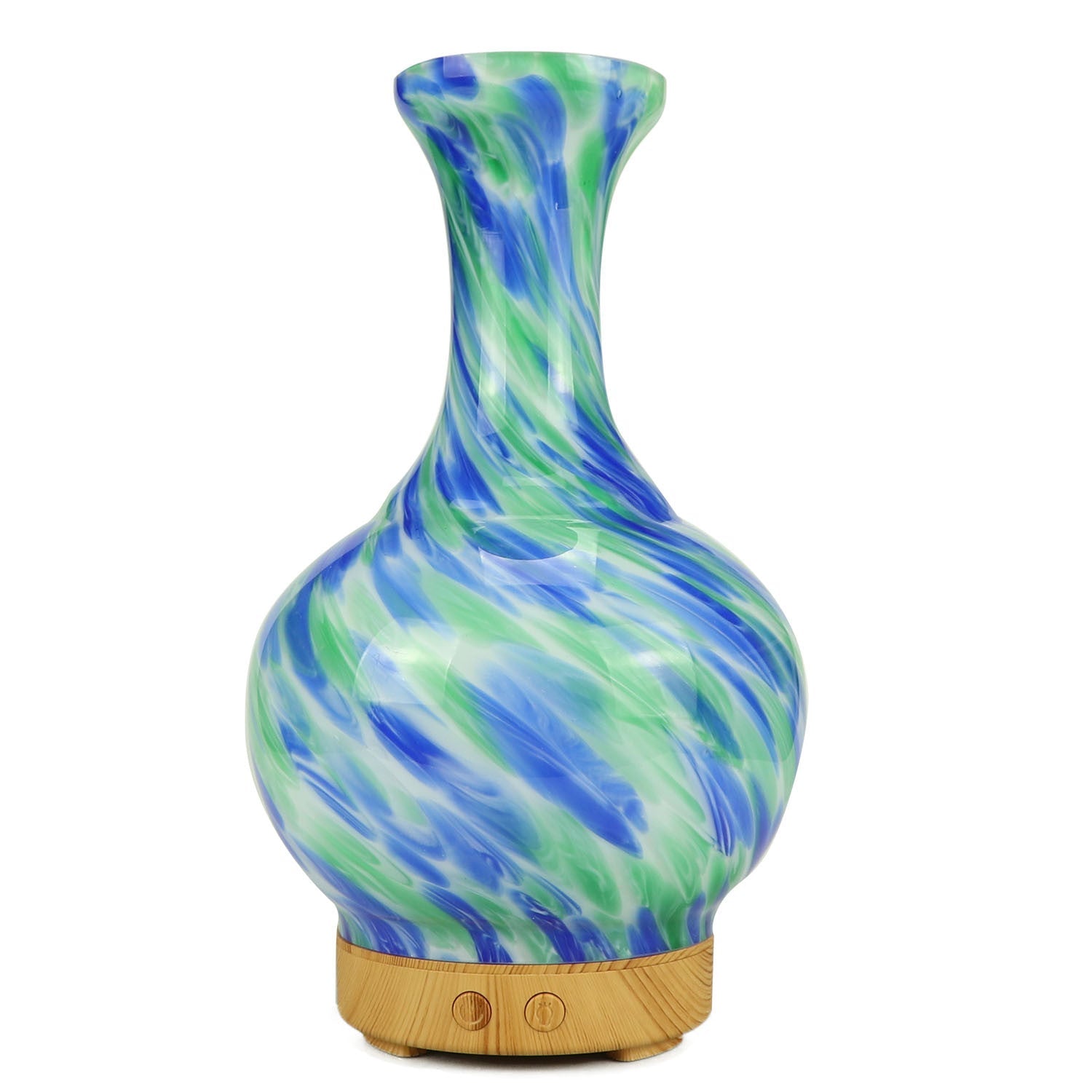 View Aroma Atomiser Glass Vase Blue and Green UK Plug information