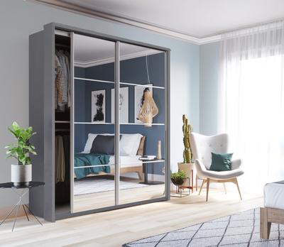 View Arti AR17 Sliding Door Wardrobe 180cm Grey Matt 180cm information