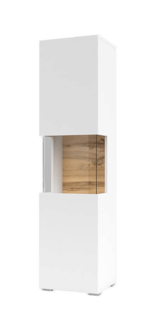 View Ava 05 Tall Display Cabinet White Matt 36cm information