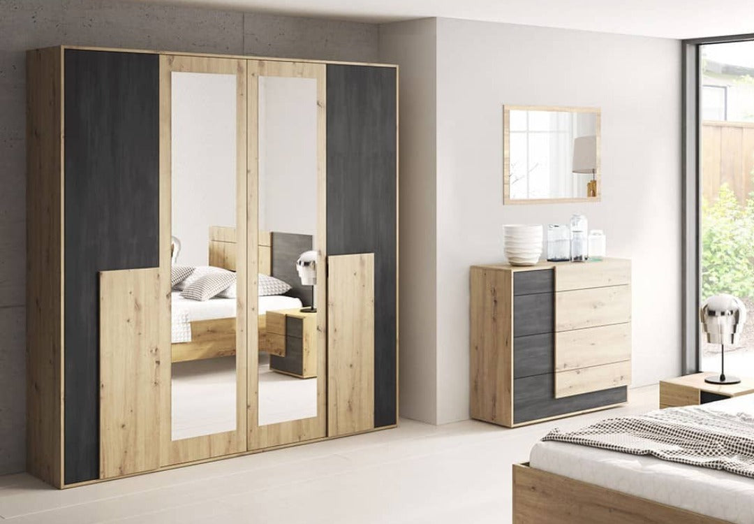 View Bafra Hinged Door Wardrobe 200cm information