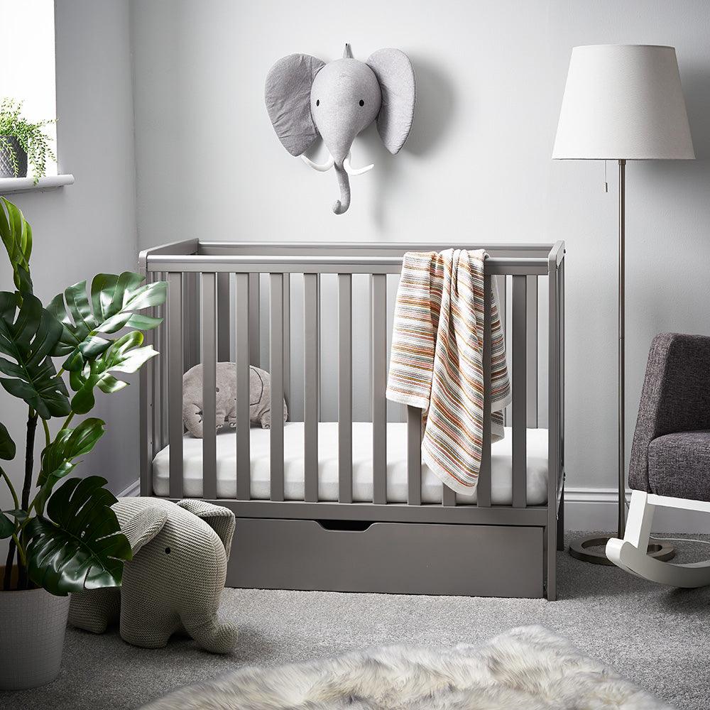 View Bantam Space Saver Cot Taupe Grey information