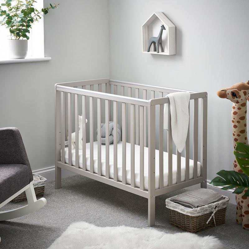 View Bantam Space Saver Cot Warm Grey information