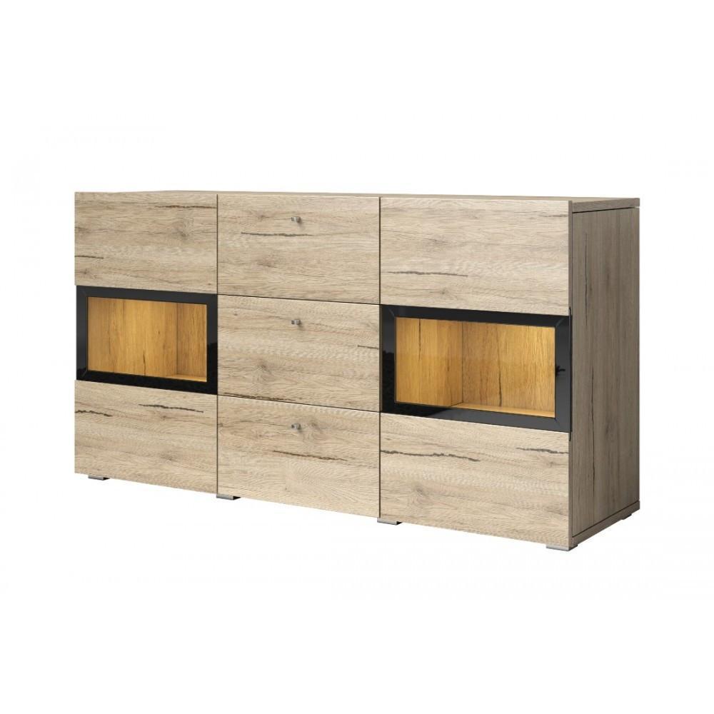 View Baros 26 Sideboard Cabinet Oak San Remo 132cm information