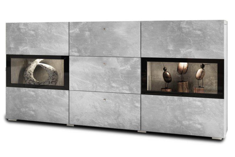 View Baros 26 Sideboard Cabinet Concrete Grey 132cm information