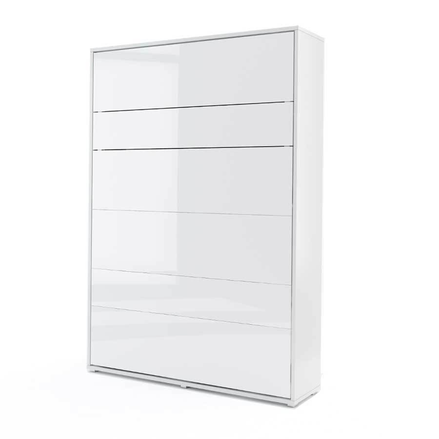 View BC01 Vertical Wall Bed Concept 140cm Murphy Bed White Gloss 140 x 200cm information