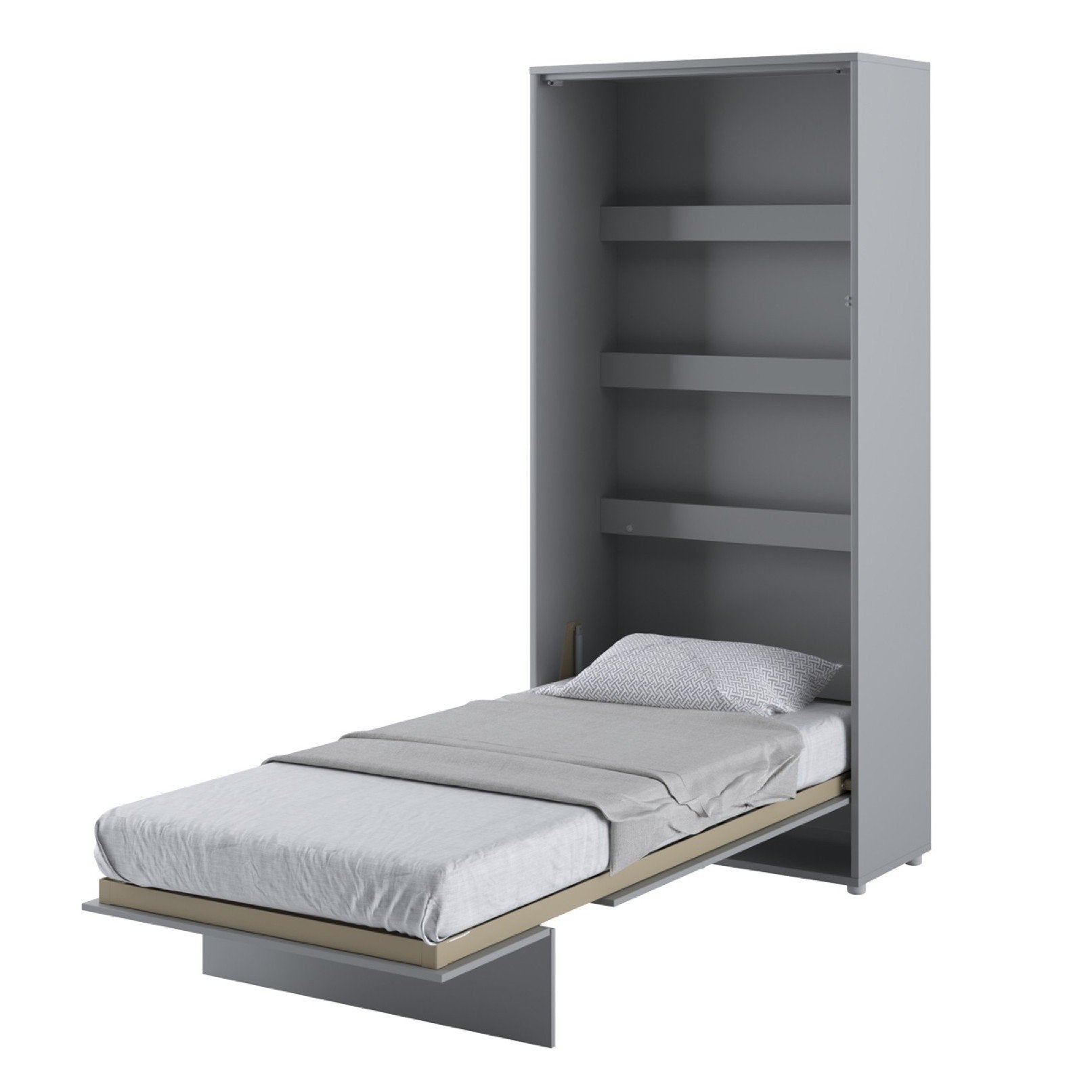 View BC03 Vertical Wall Bed Concept 90cm Murphy Bed Grey Matt 90 x 200cm information