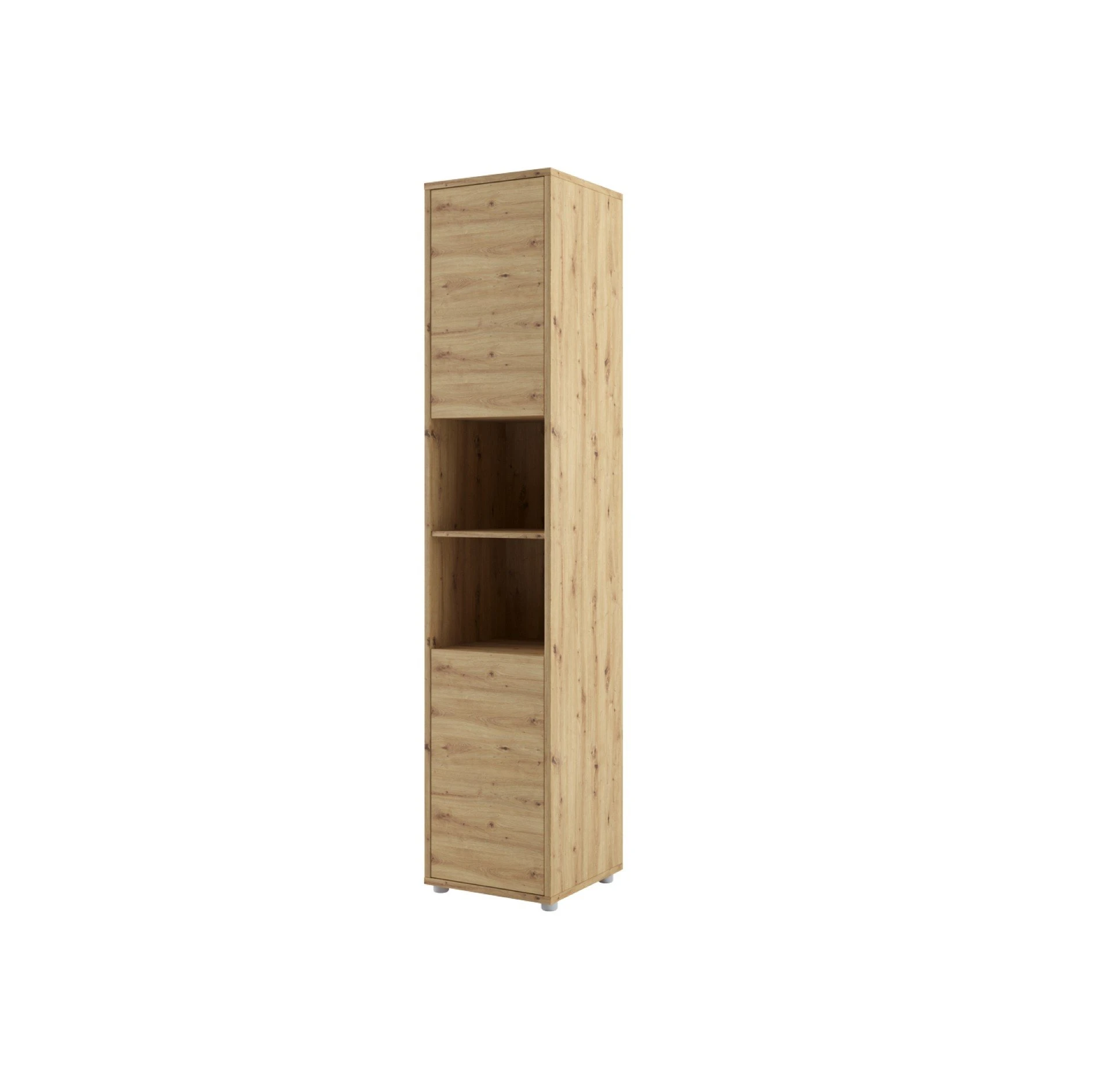 View BC08 Tall Storage Cabinet for Vertical Wall Bed Murphy Bed Concept Oak Artisan 45cm information