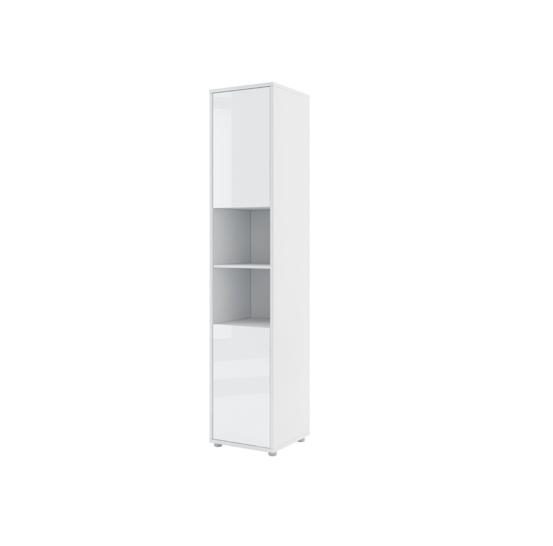 View BC08 Tall Storage Cabinet for Vertical Wall Bed Murphy Bed Concept White Gloss 45cm information