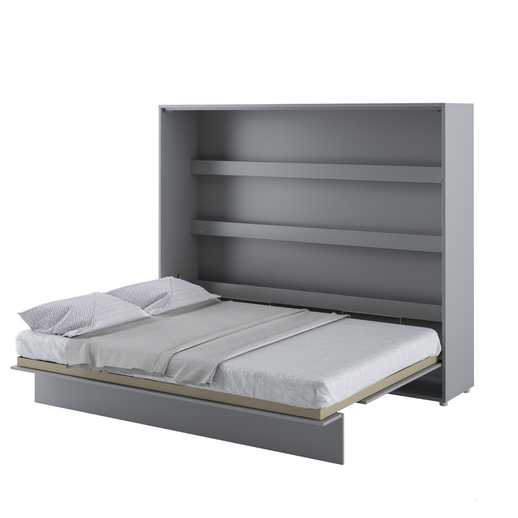 View BC14 Horizontal Wall Bed Concept 160cm Murphy Bed Grey Matt 160 x 200cm information