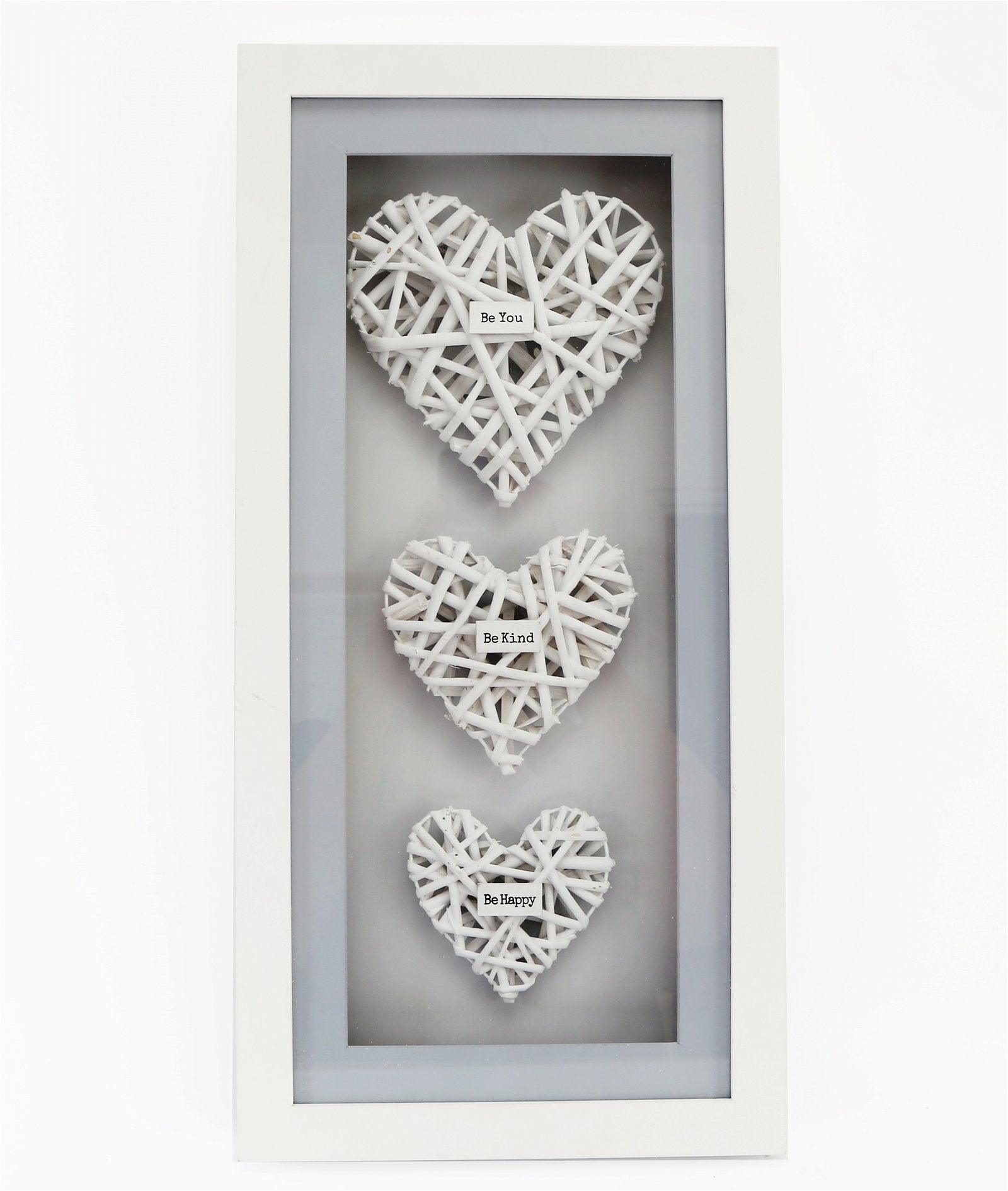 View Be Kind Woven Heart Frame 51cm information