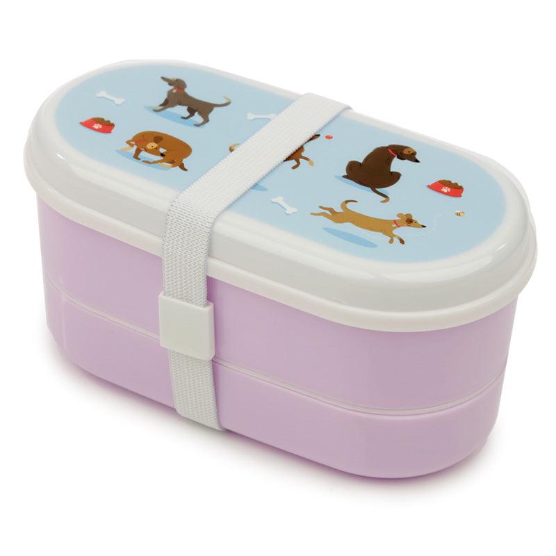 View Bento Lunch Box with Fork Spoon Catch Patch Dog information