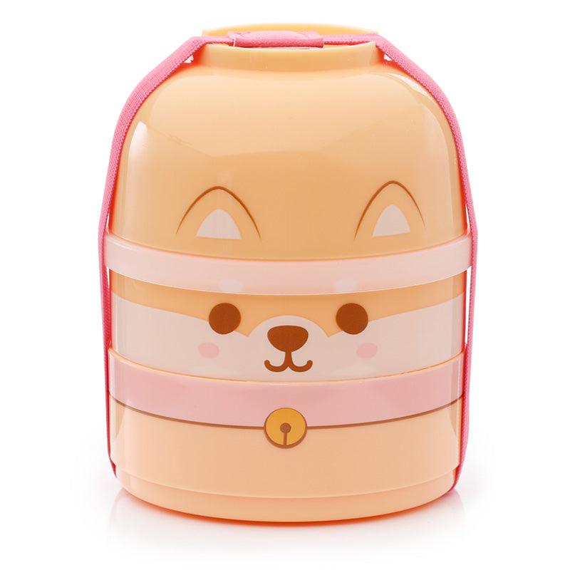 View Bento Round Stacked Lunch Box Shiba Inu Dog information