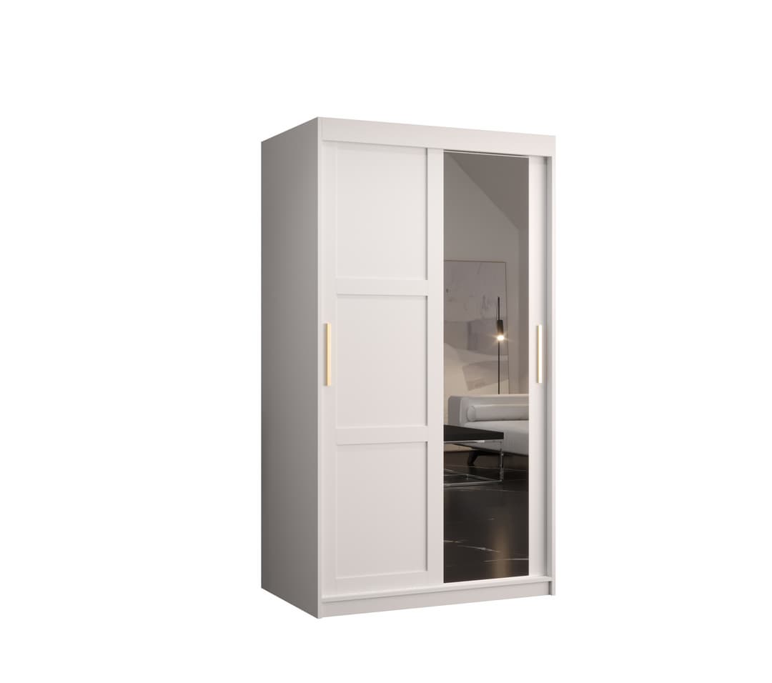 View Ramiro II Sliding Door Wardrobe 100cm White 100cm information