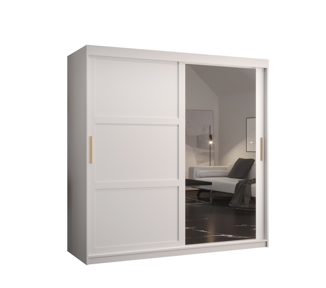 View Ramiro II Sliding Door Wardrobe 180cm White 180cm information