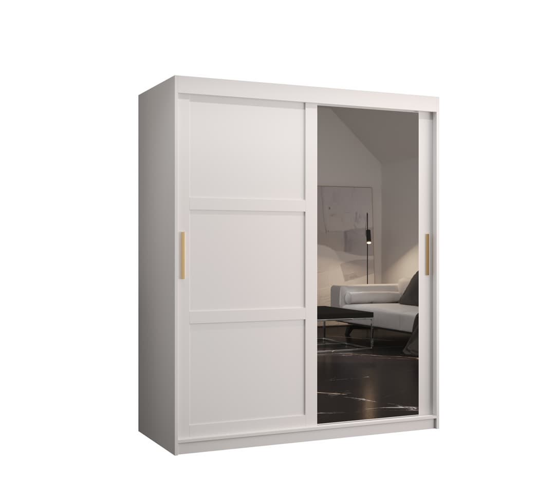 View Ramiro II Sliding Door Wardrobe 150cm White 150cm information