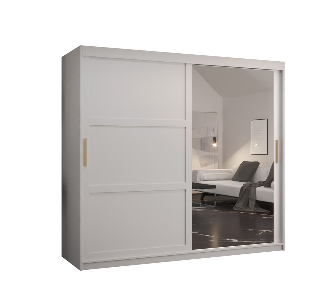 View Ramiro II Sliding Door Wardrobe 200cm White 200cm information