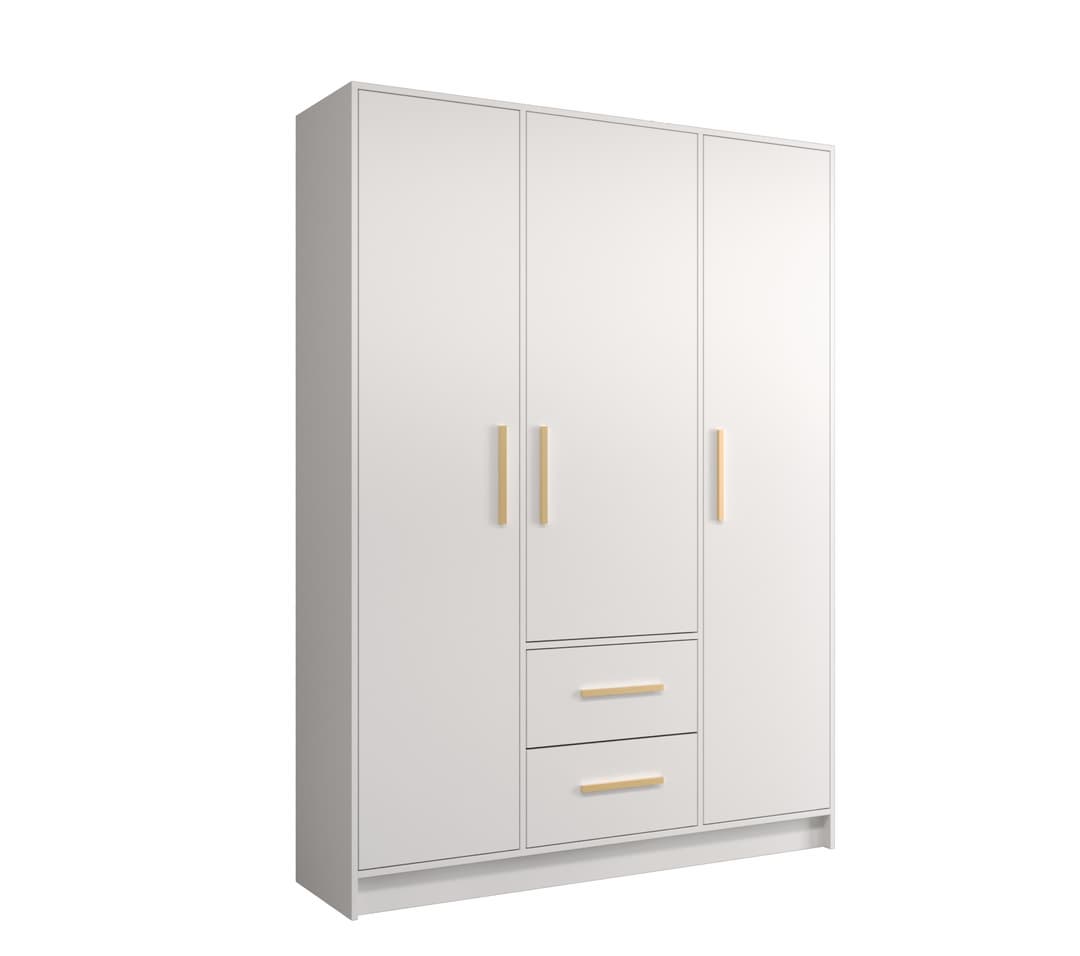 View Berlin I Hinged Door Wardrobe 153cm White 153cm information