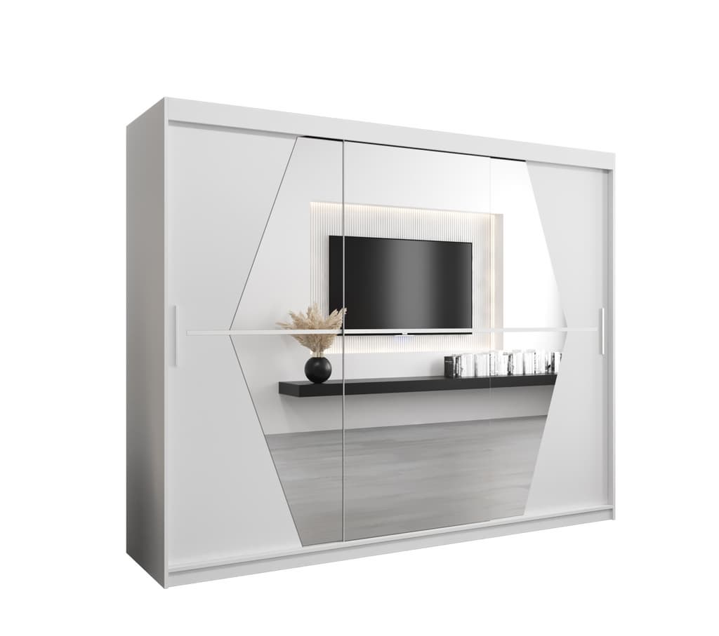 View Boliwia Sliding Door Wardrobe 250cm White 250cm information