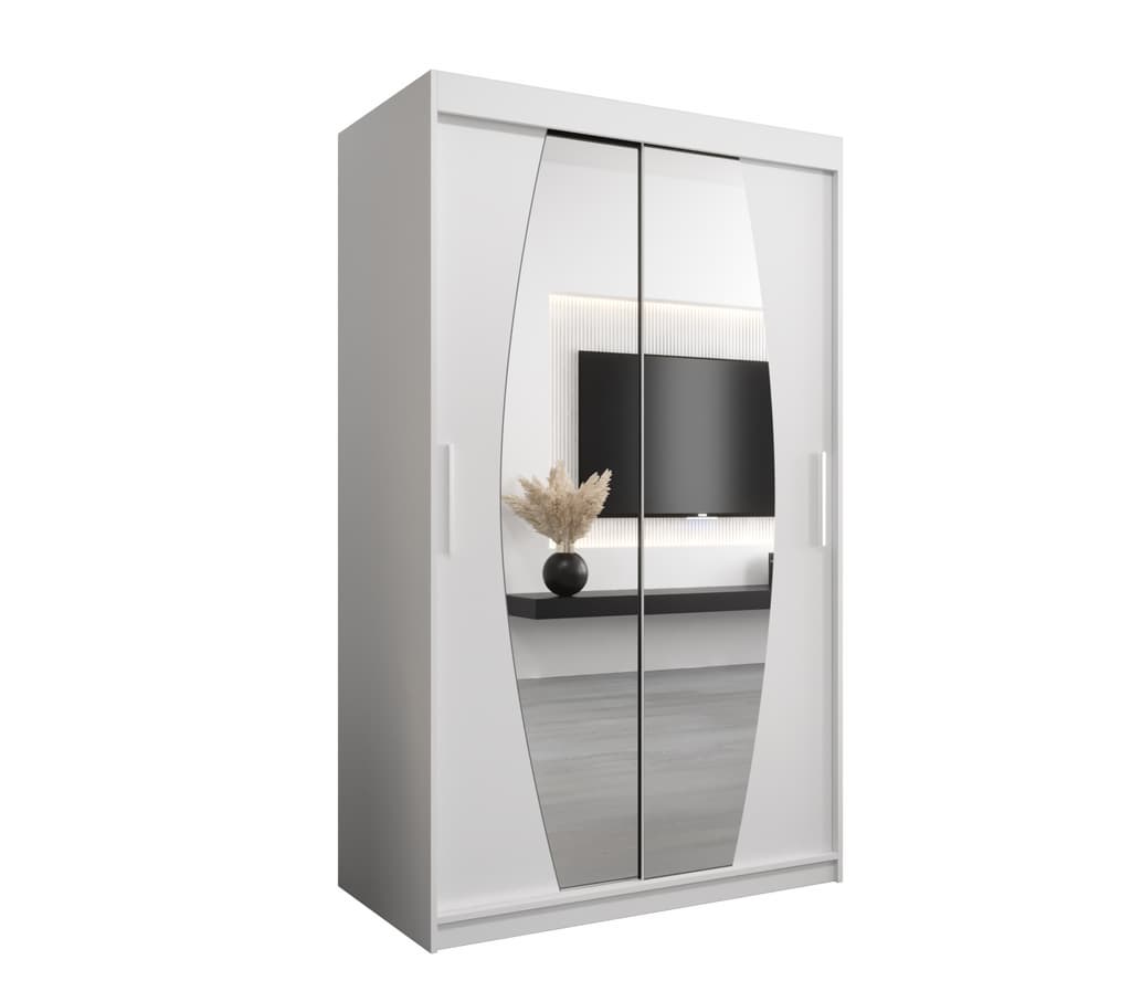 View Elypse Sliding Door Wardrobe 120cm White 120cm information