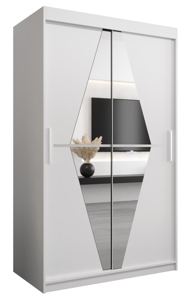 View Boliwia Sliding Door Wardrobe 120cm White 120cm information