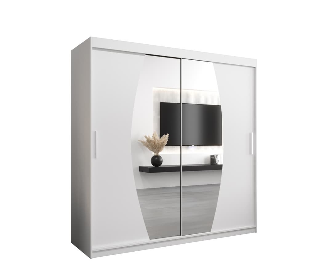 View Elypse Sliding Door Wardrobe 200cm White 200cm information