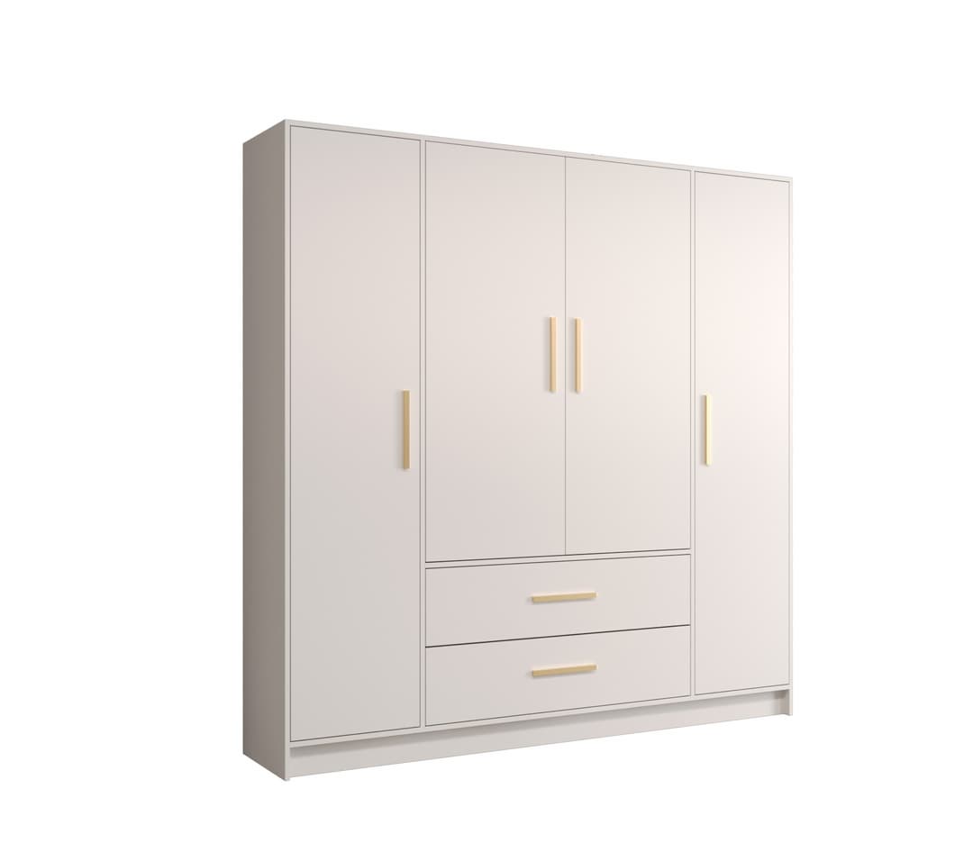 View Berlin I Hinged Door Wardrobe 201cm White 201cm information