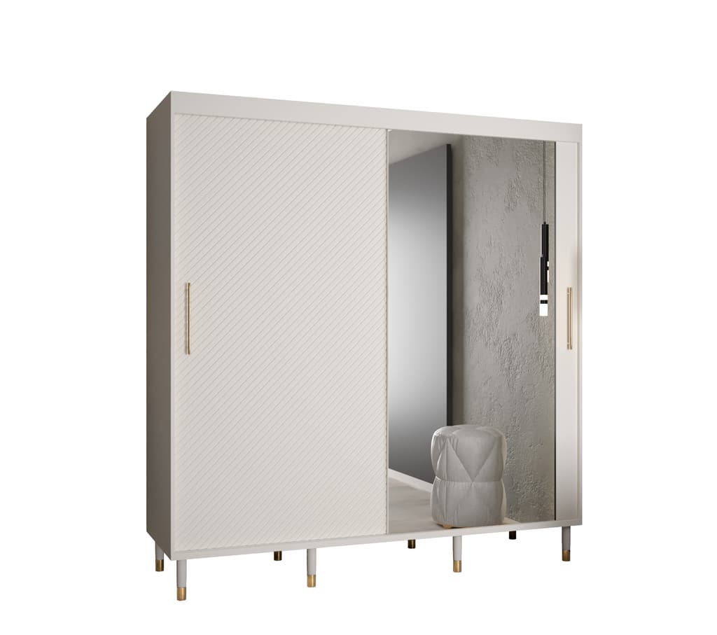 View Monaco II Sliding Door Wardrobe 200cm White 200cm information