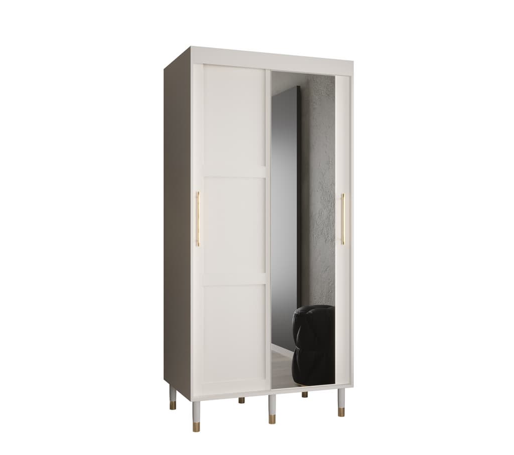 View Tromso II Sliding Door Wardrobe 100cm White 100cm information