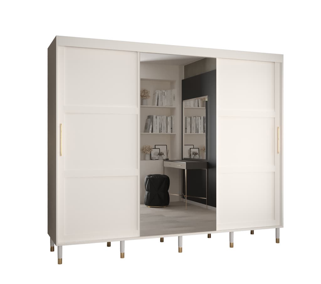 View Tromso II Sliding Door Wardrobe 250cm White 250cm information