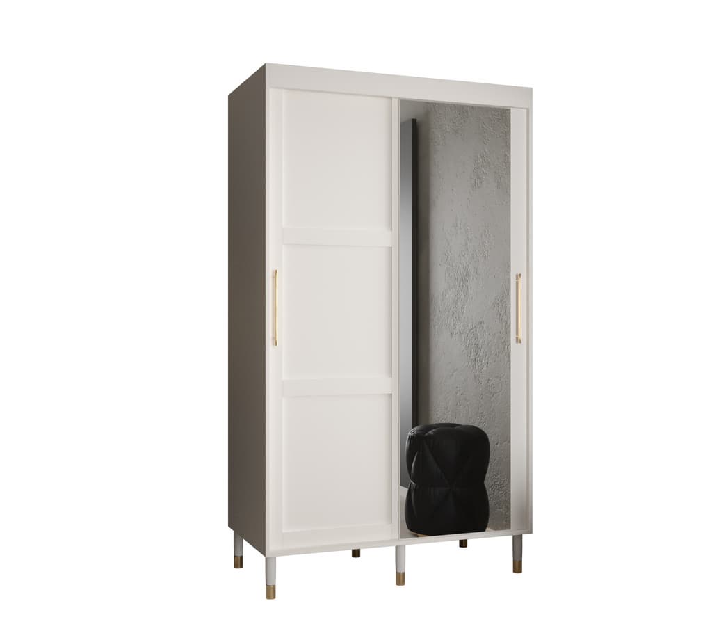 View Tromso II Sliding Door Wardrobe 120cm White 120cm information